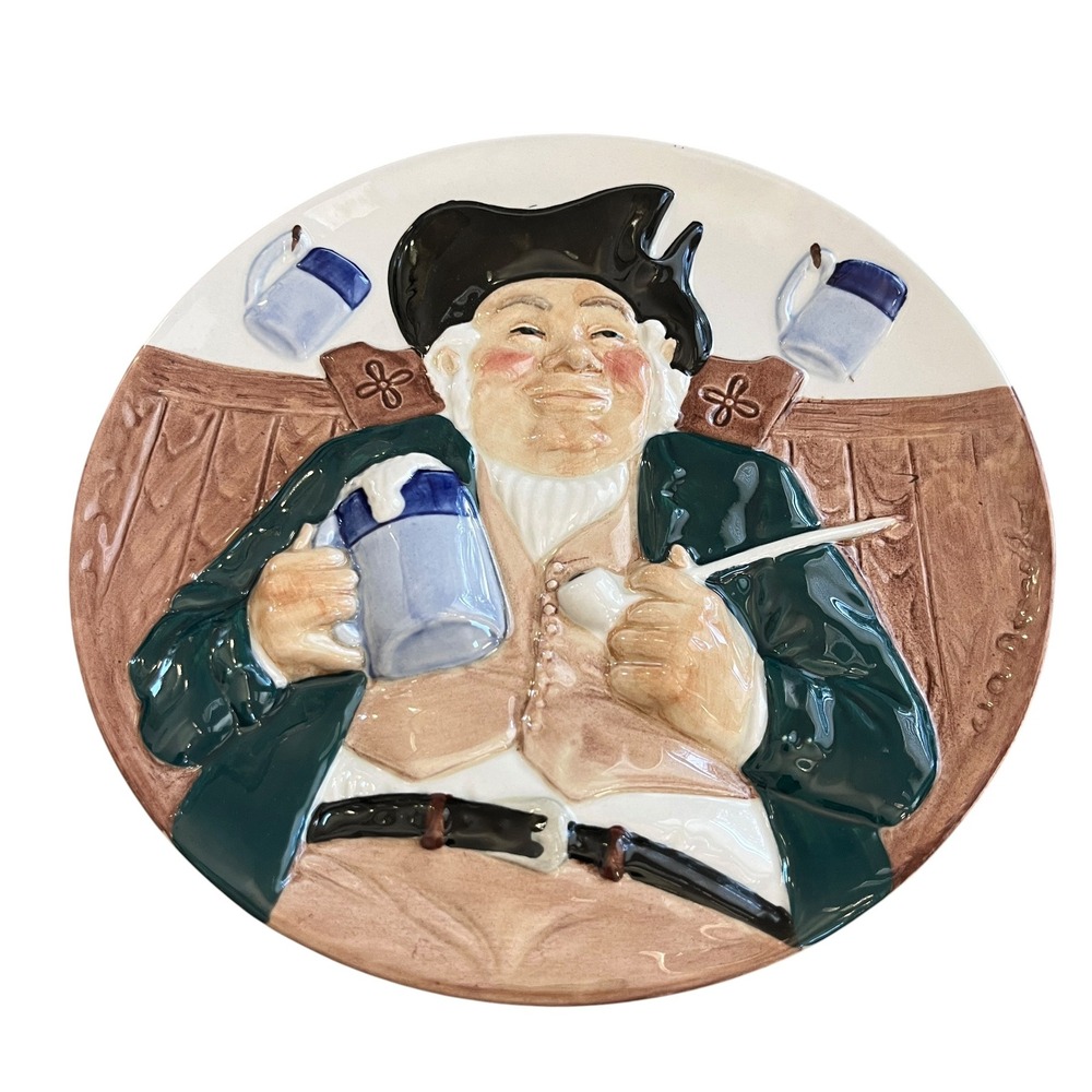 Davenport Pottery Toby Fillpot Plate Wilfred Blandford Limited Edition 1984 COA
